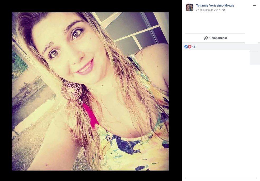 Tatianne Veríssimo, de 23 anos, foi socorrida e levada para uma unidade de saúde (Foto: Facebook/Divulgação)
