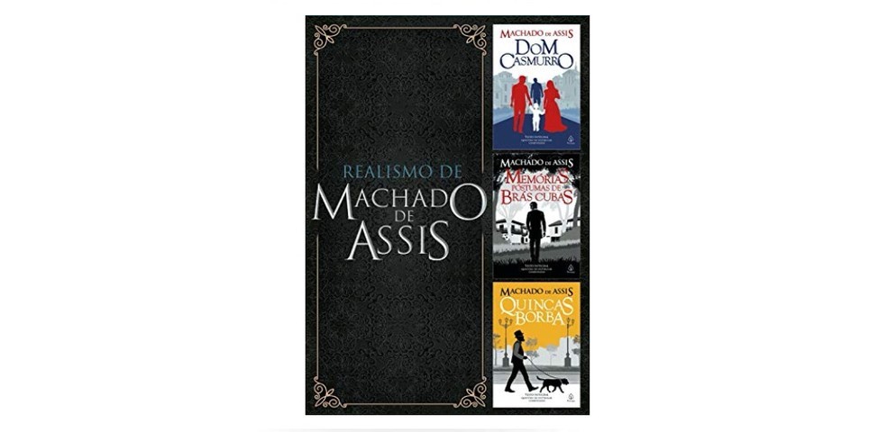"Realismo de Machado de Assis" reúne os livros "Memórias Póstumas de Brás Cubas", "Quincas Borba" e "Dom Casmurro" (Foto: Divulgação/Amazon)