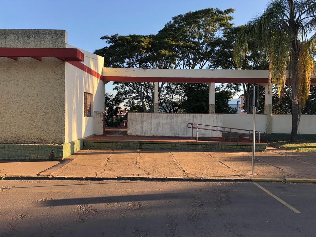 Local onde ficava a antiga Estação Ferroviária de Regente Feijó — Foto: Luís Augusto Pires Batista/TV Fronteira