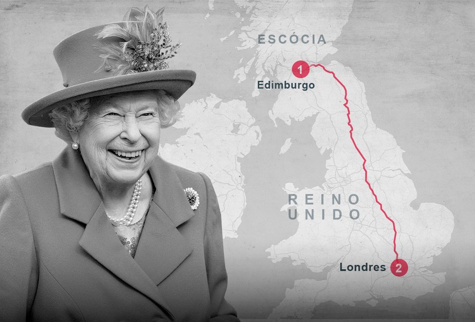 Rainha Elizabeth II: cortejo de 10 dias passará por trens, palácios e catedrais; veja mapas