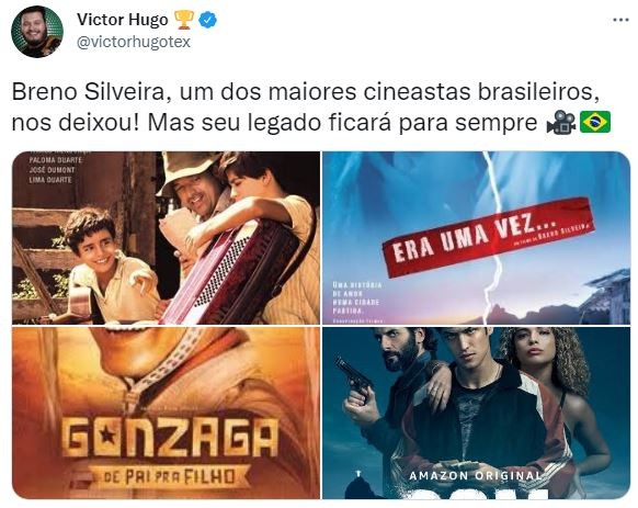 Victor Hugo fala sobre partida de Breno Silveira (Foto: Reprodução / Twitter)