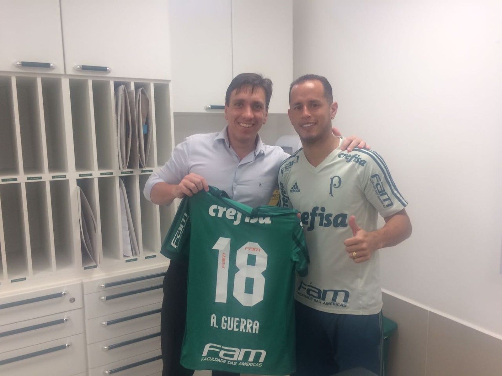 Exclusivo: Guerra revela como médico do Palmeiras salvou seu filho pelo telefone