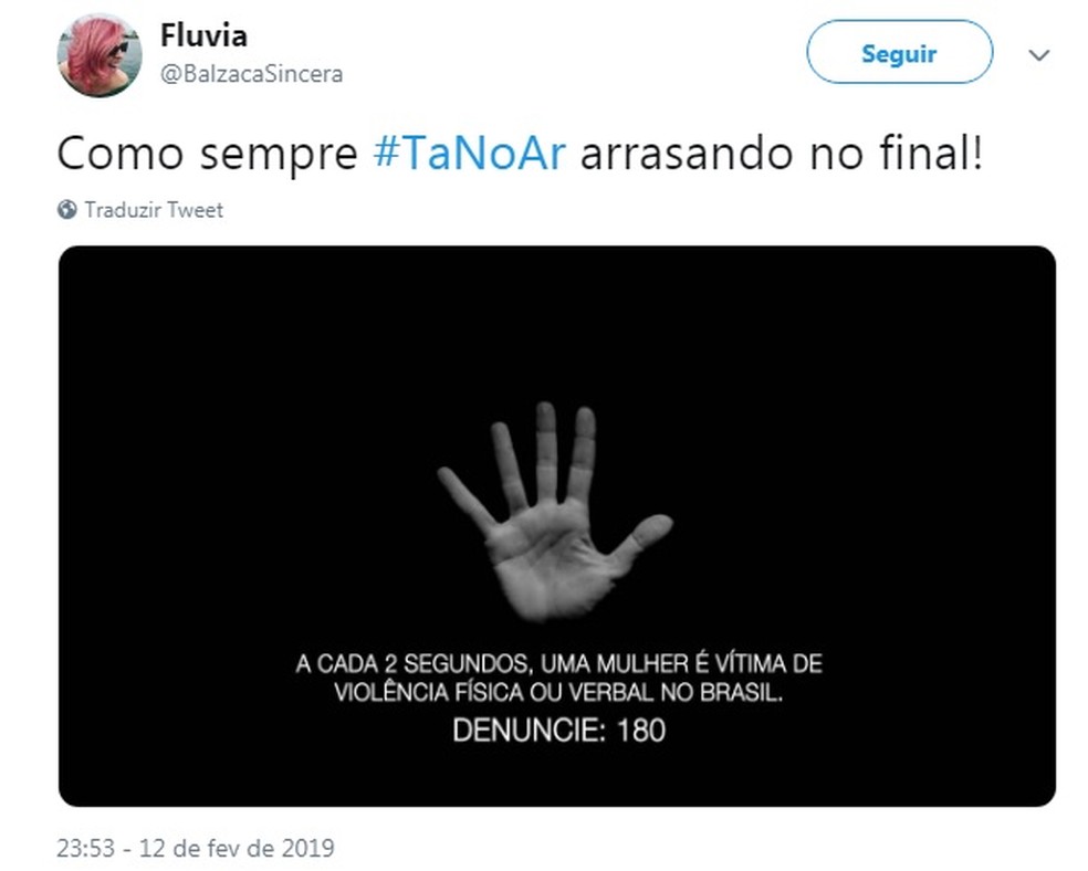  — Foto: Reprodução/Twitter