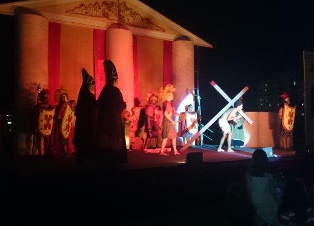 Paixão de Cristo é encenada no Colégio Marista de Natal (Foto: Divulgação/Colégio Marista de Natal) Paixão de Cristo é encenada no Colégio Marista de Natal (Foto: Divulgação/Colégio Marista de Natal)