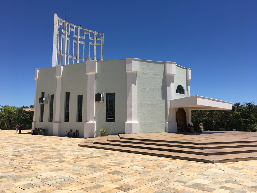 Igreja fica dentro do campus de uma universidade, em Presidente Prudente (SP) (Foto: Valmir Custódio/G1)