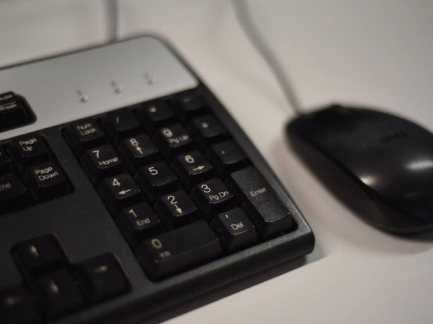 Mouse e teclado de computador (Foto: Alexandre Bastos/G1)