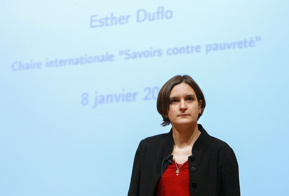 Francesa Esther Duflo foi uma das vencedoras do Nobel de Economia de 2019 (foto de arquivo) — Foto: Patrick Kovarik / AFP