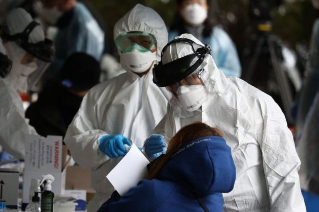 BBC - Coreia do Sul teve novo surto de coronavírus; maioria de novos casos está ligada a homem (Foto: Getty Images via BBC)