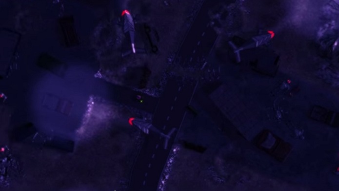 Em uma perspectiva aérea, Skynet: Rampage é um game que mistura muito bem ação e táticas furtivas (Foto: Divulgação)