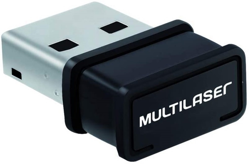 Multilaser RE035 é um adaptador Wi-Fi USB de entrada para conexões de 2.4 GHz — Foto: Divulgação/Multilaser