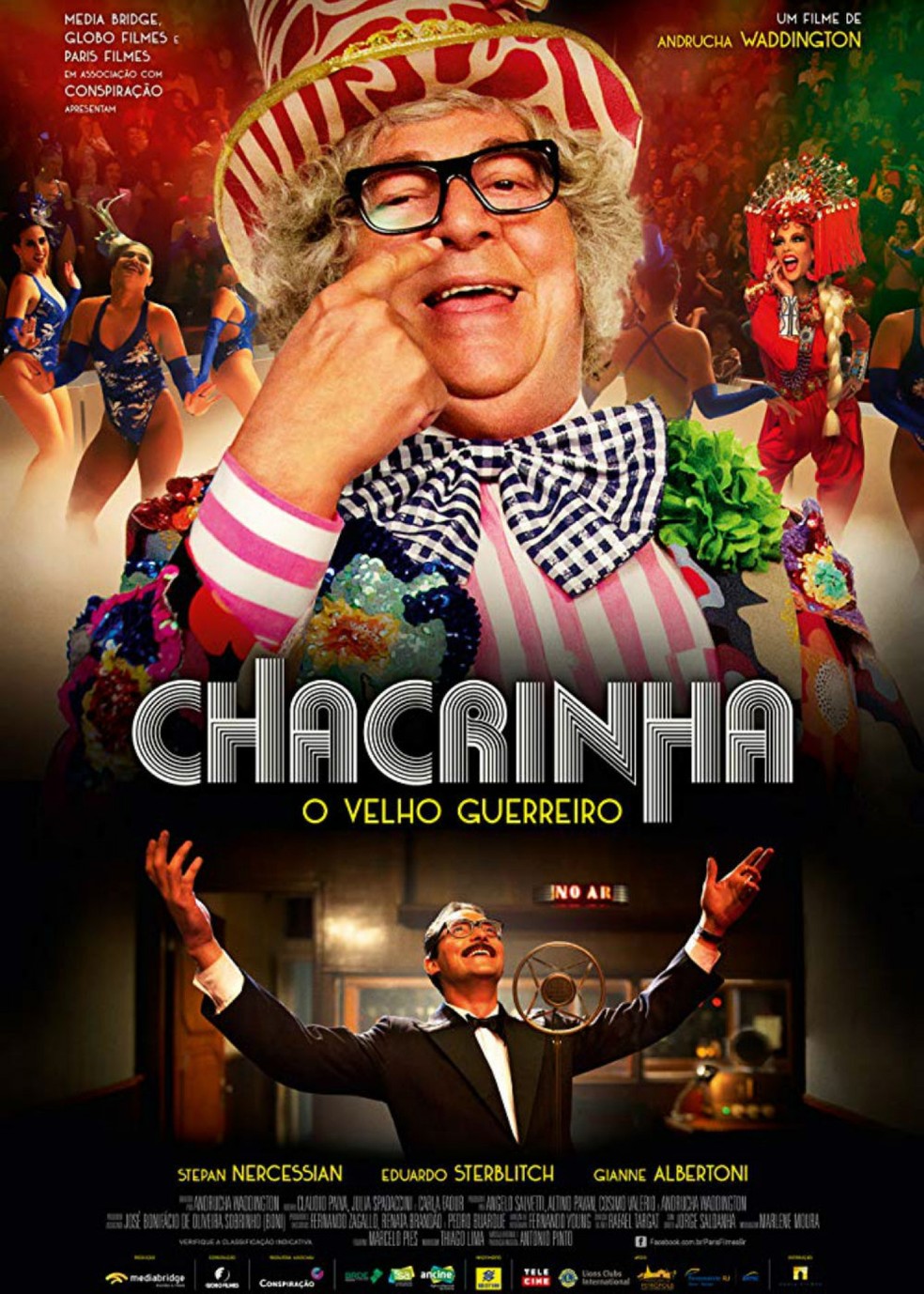 Poster do filme 'Chacrinha – O Velho Guerreiro' — Foto: Divulgação / Globo Filmes