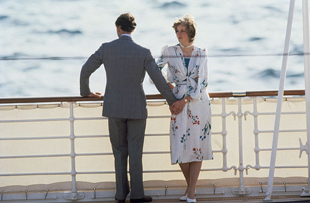 Charles, príncipe de Gales, e Diana, na lua de mel a bordo do Royal Yacht Britannia (Foto: Getty Images)