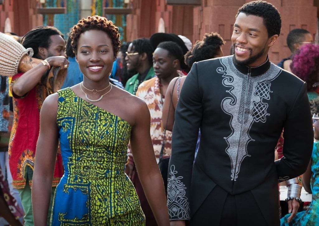 Lupita Nyong oe Chadwick Boseman in Black Panther (Photo: Playback Instagram)