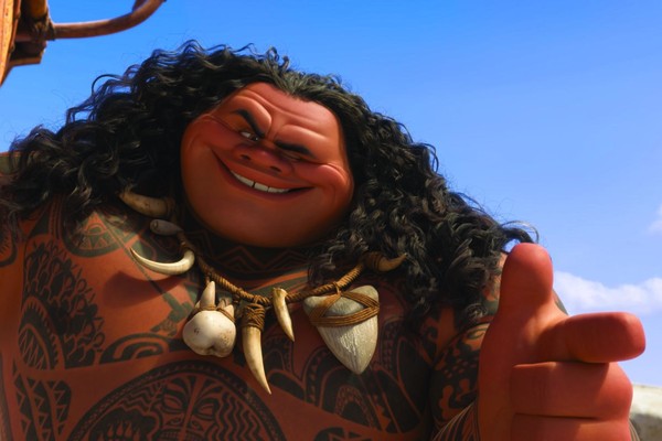 Maui, personagem de Moana (2016), dublado por The Rock (Foto: Divulgação)