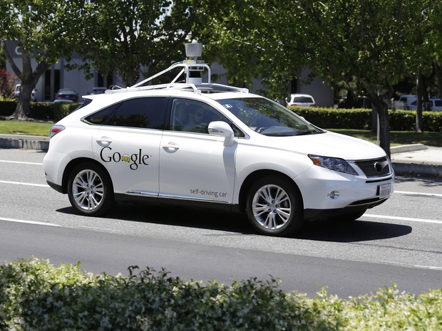 Carro autônomo do Google em foto de 13/05/2014 (Foto: Eric Risberg/AP)