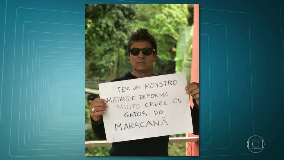 Evandro Mesquita usou as redes sociais para protestar contra as mortes dos animais do Maracanã (Foto: Reprodução / TV Globo)