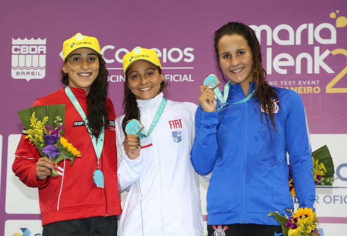 Daynara de Paula e Daiene Dias, natação, Maria Lenk (Foto: Satiro Sodré / SSPress / CBDA)