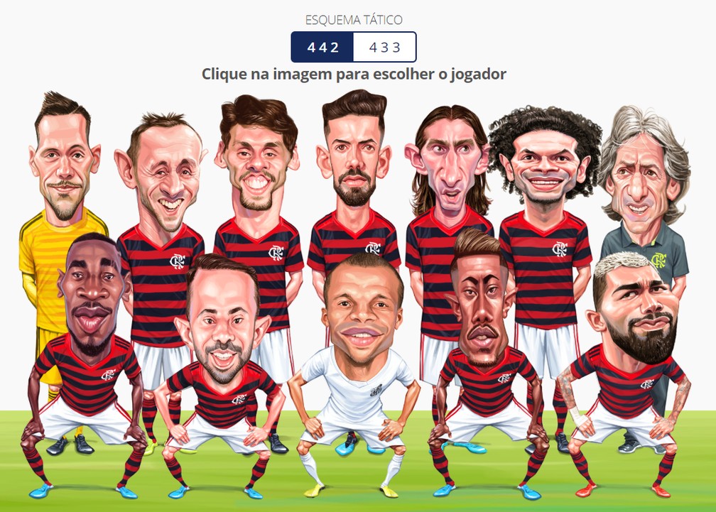 Sele&ccedil;&atilde;o do Brasileir&atilde;o na forma&ccedil;&atilde;o 4-4-2 &mdash; Foto: Infoesporte