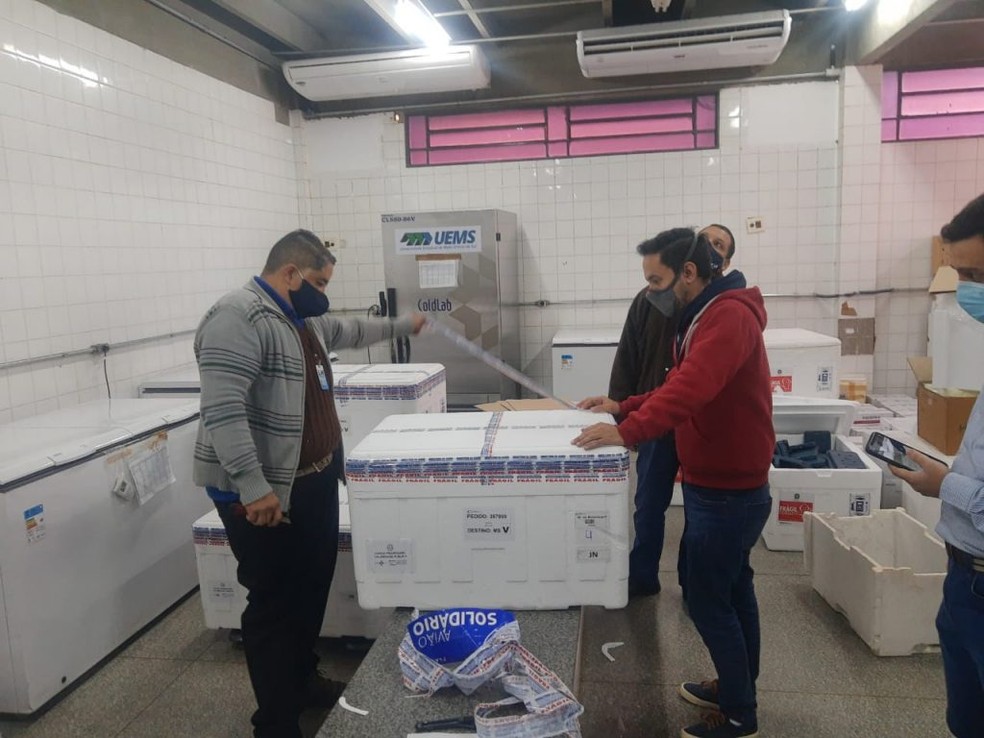 MS deve receber mais de 40 mil doses de vacinas contra Covid nesta segunda-feira (30) — Foto: SES/Divulgação