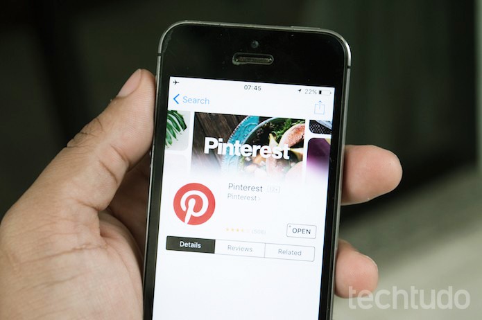 Como usar a função Explorar do app Pinterest para descobrir novidades (Foto: Marvin Costa/TechTudo)