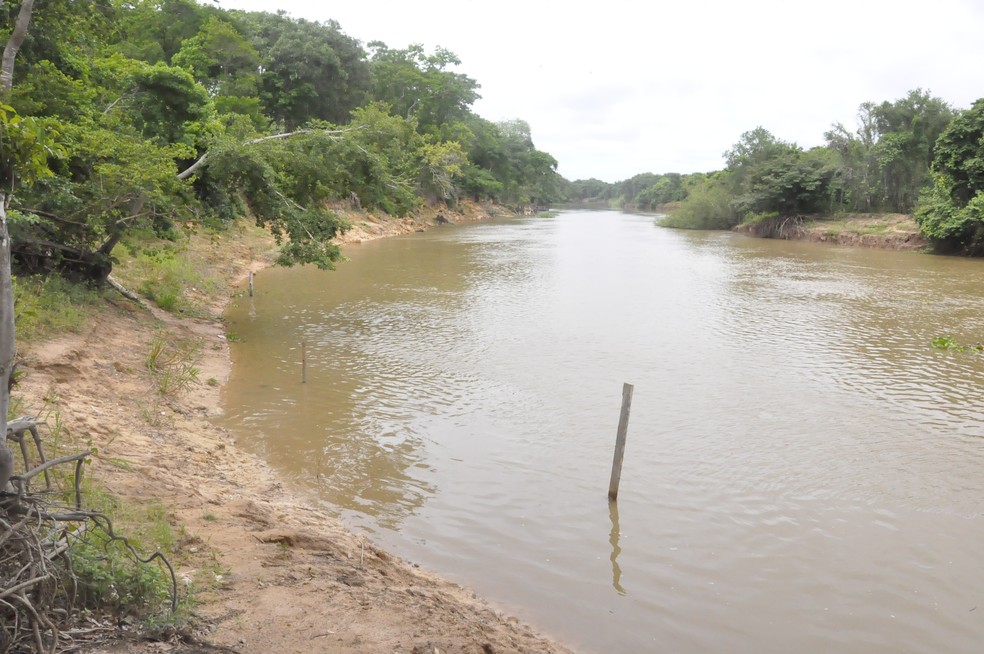 Rio Paraguai, o principal formador do Pantanal, tambm est com o nvel abaixo da capacidade  Foto: G1 MT