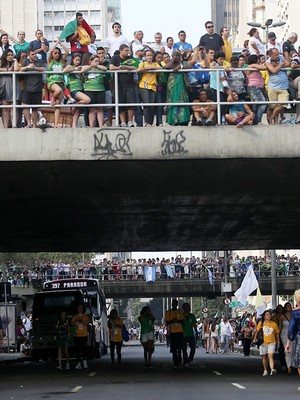 Multidão recebe o Papa Francisco no Rio de Janeiro (Foto: Getty Images)