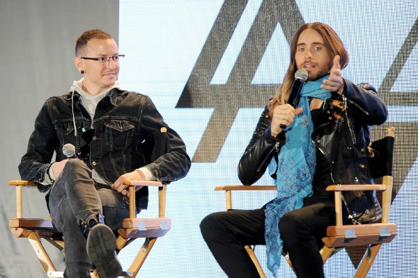 Chester Bennington e Jared Leto em um evento em 2014 (Foto: Getty Images)