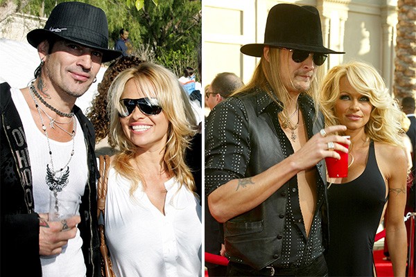 Pamela Anderson, Tommy Lee e Kid Rock (Foto: Getty Images)
