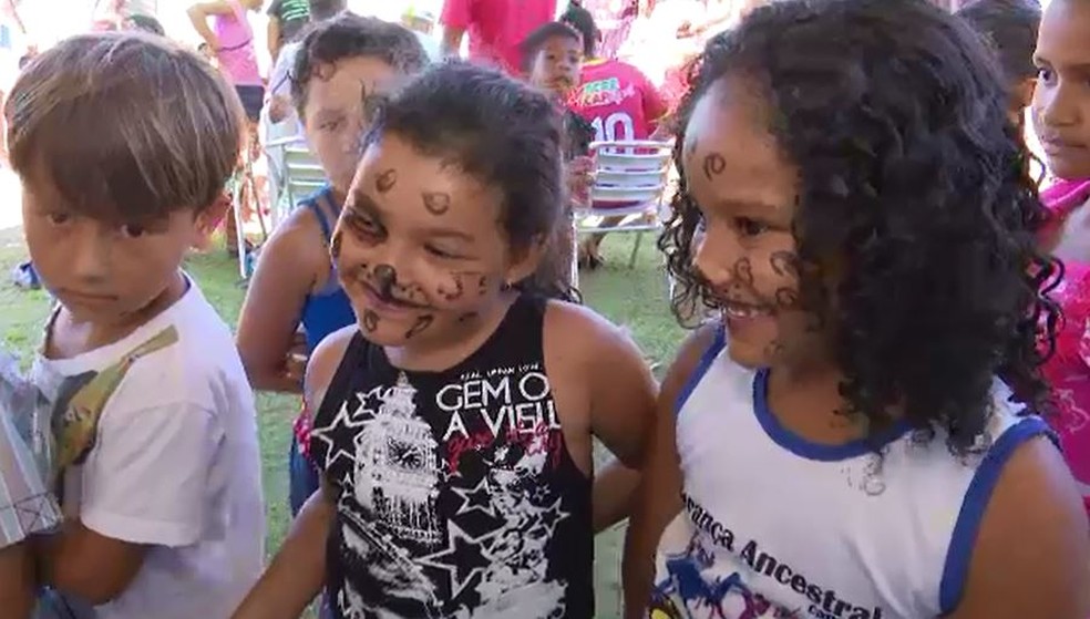 Crianças também tiveram espaço garantido durante Ação Global em Plácido de Castro (Foto: Reprodução/Rede Amazônica Acre)