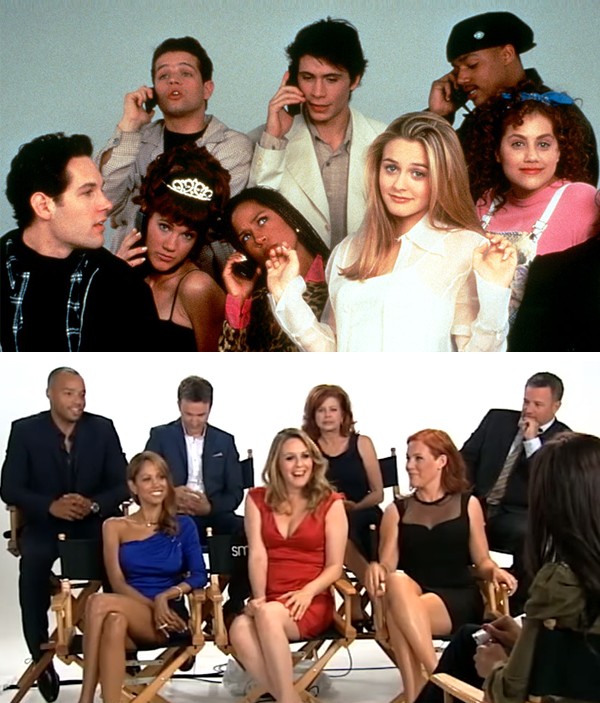 O elenco de ‘As Patricinhas de Beverly Hills’ em 1995 e hoje (Foto: Reprodução)