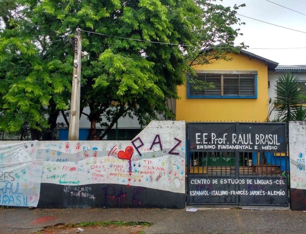 Escola Estadual Raul Brasil foi alvo de ataque em 13 de março — Foto: Maiara Barbosa/G1