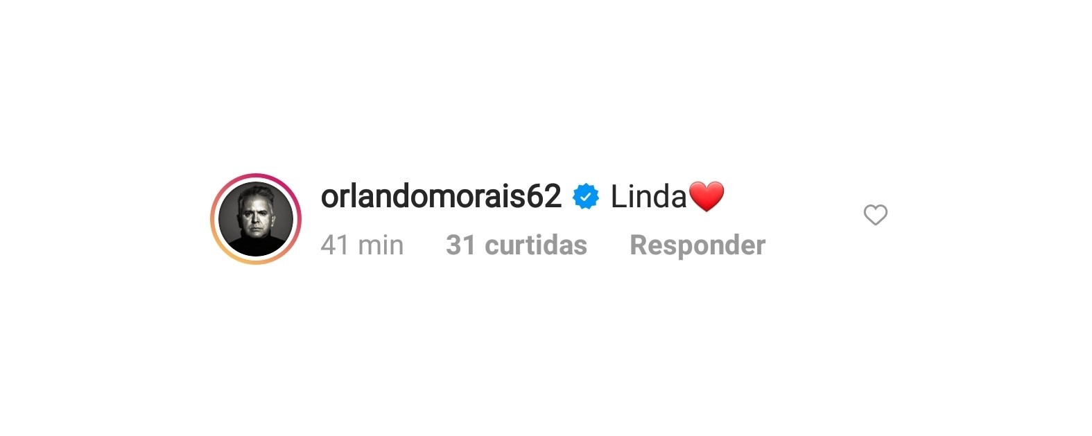 Orlando Morais se derrete por Gloria Pires (Foto: reprodução/instagram)