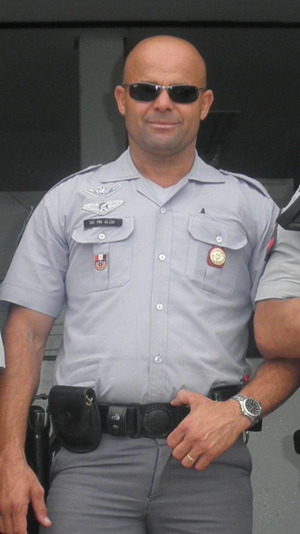 Policial Militar foi morto com, ao menos, 10 tiros de fuzil em Vicente de Carvalho, em Guarujá (SP). — Foto: Arquivo Pessoal