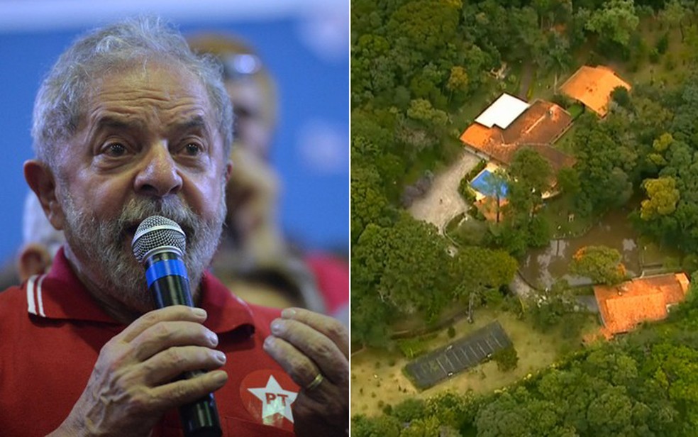 Defesa de Lula quer que aÃ§Ã£o envolvendo sÃ­tio de Atibaia seja redistribuÃ­da para SÃ£o Paulo (Foto: Nelson Almeida/AFP e ReproduÃ§Ã£o/TV Globo)