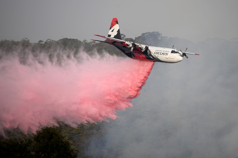 Governo da Austrália tenta combater incêndios floretais — Foto: Reuters