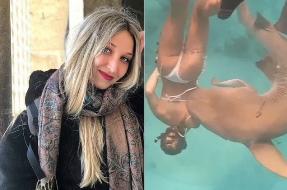 Carmen Cnovas Cervello atacada por tubaro nas Maldivas