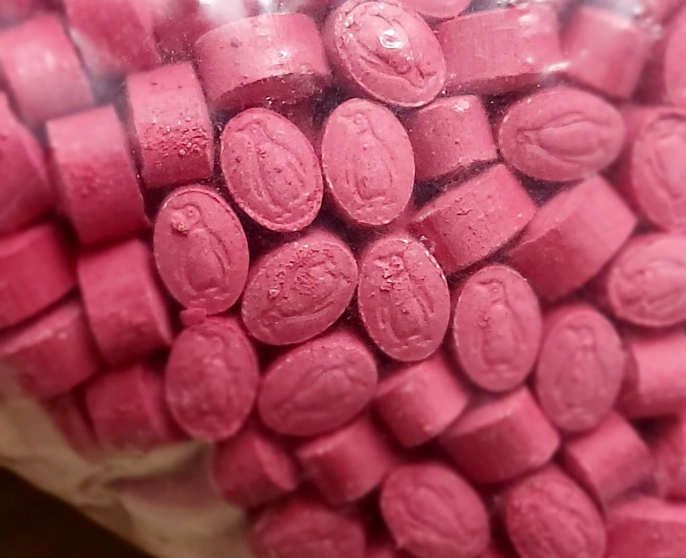 Comprimidos de ecstasy apreendidos  — Foto: Polícia Federal/Divulgação