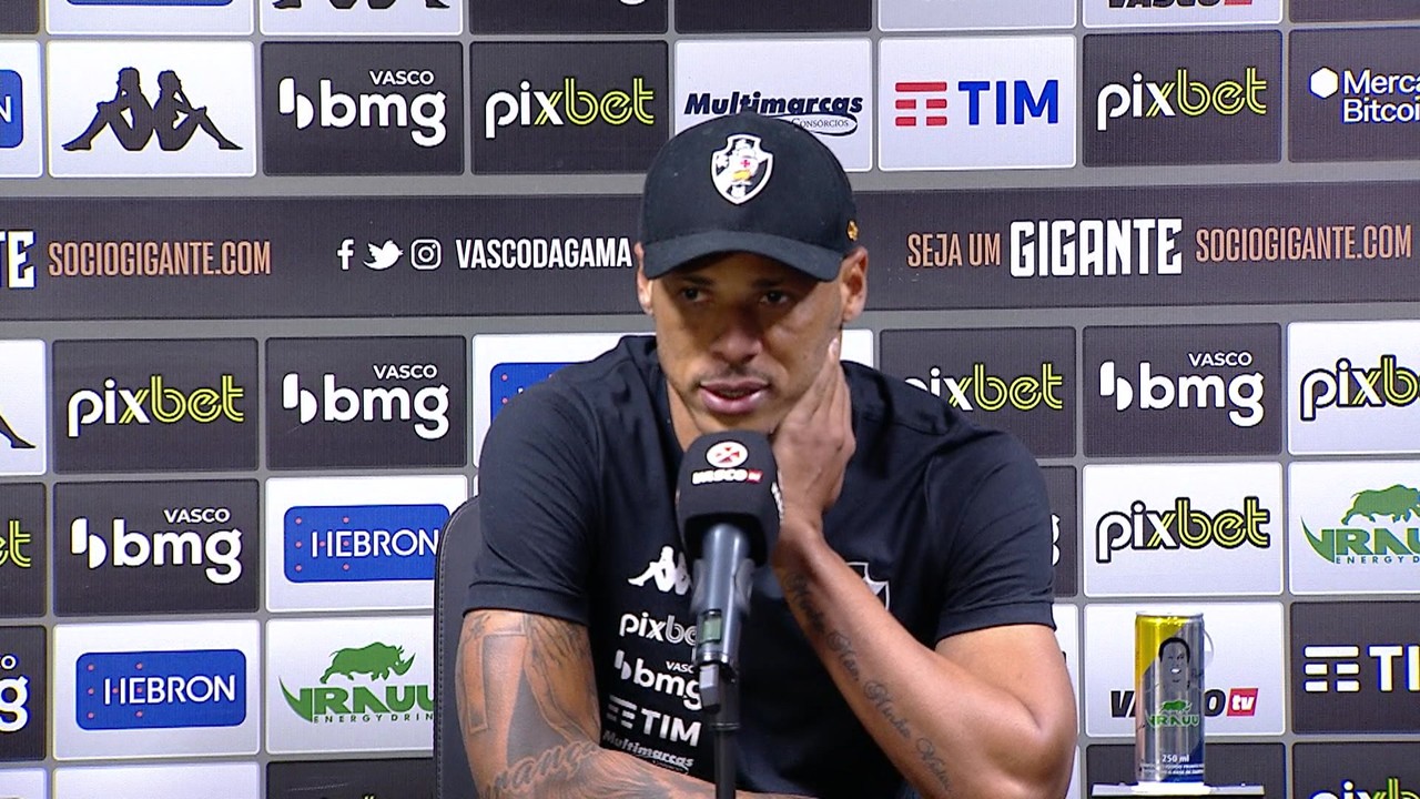 Anderson Conceição passa mal durante entrevista coletiva após empate do Vasco com o Londrina