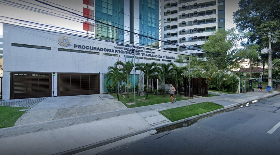 Sede da Procuradoria Regional do Trabalho da 6ª Região no Recife — Foto: Reprodução/TV Globo