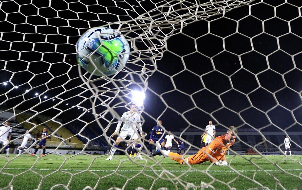 Gol do Bragantino contra o Bahia — Foto: Ari Ferreira/Red Bull Bragantino