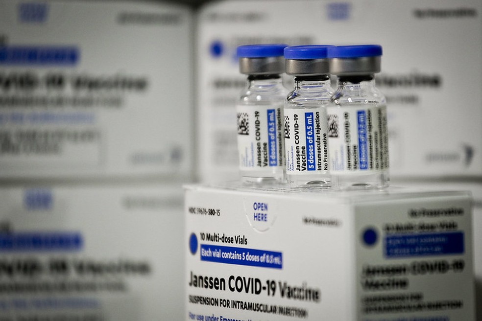 Vacina da Janssen no DF — Foto: Breno Esaki / Secretaria de Saúde do DF