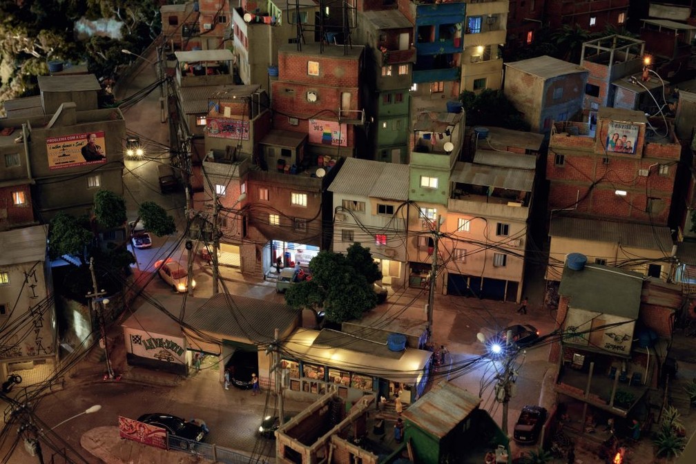 Comunidade do Rio representada no Miniatur Wunderland — Foto: Miniatur Wunderland