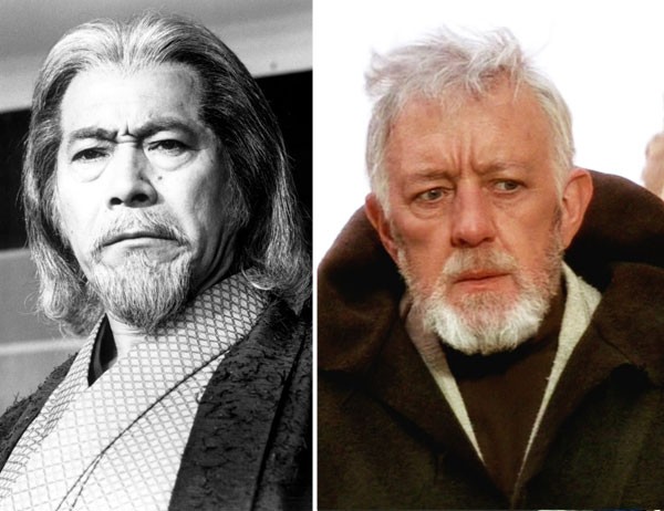 Toshiro Mifune e Alec Guinness poderiam ser Obi-Wan Kenobi. O japonês não ficou com o papel. (Foto: divulgação)