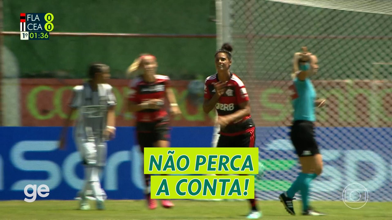 10 gols em 1 minuto: Flamengo goleia Cear&aacute; pela Supercopa feminina