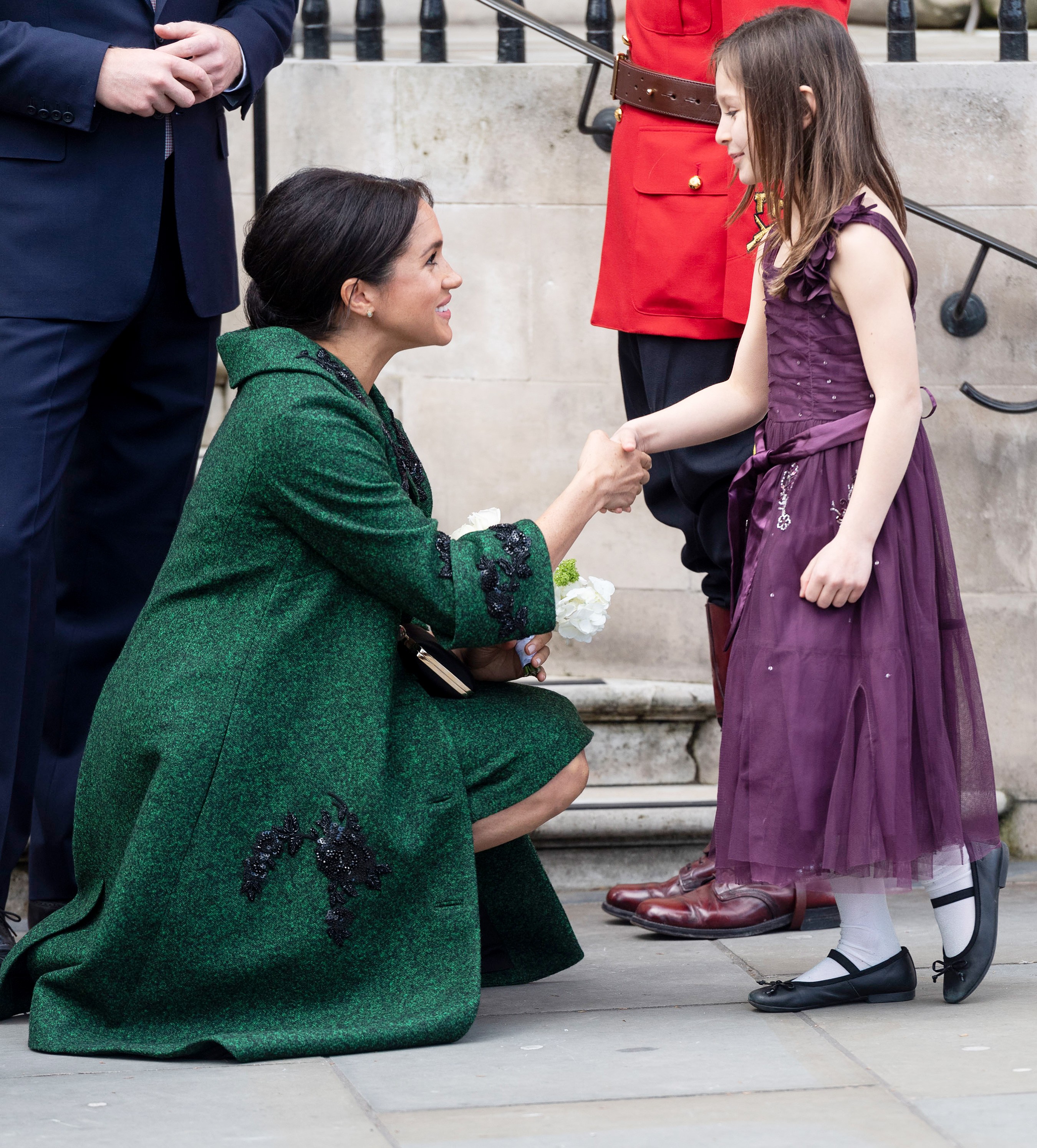 LONDON, ENGLAND - MARCH 11: Meghan, Duchess of Sussex attends a Commonwealth Day Youth Event at Canada House on March 11, 2019 in London, England. The event  showcased and celebrated the diverse community of young Canadians living in London and around the (Foto: UK Press via Getty Images)