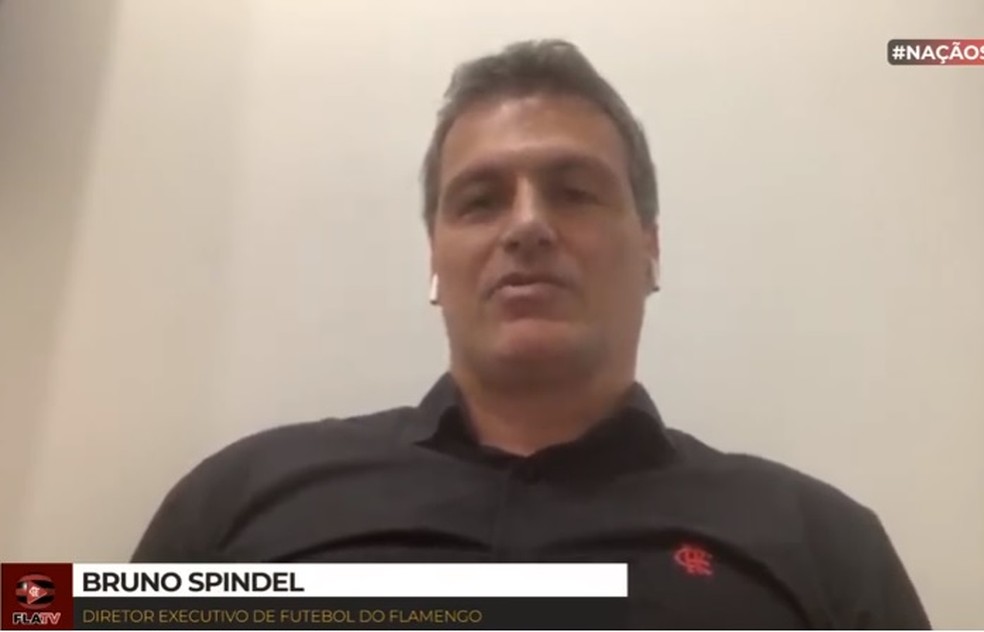 Bruno Spindel, diretor executivo de futebol do Flamengo — Foto: Reprodução Fla TV