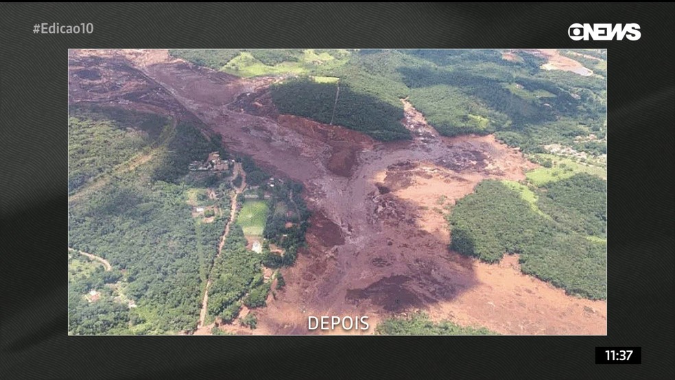Imagens De Satelite Mostram Antes E Depois Do Rompimento Da Barragem Em Brumadinho Minas Gerais G1