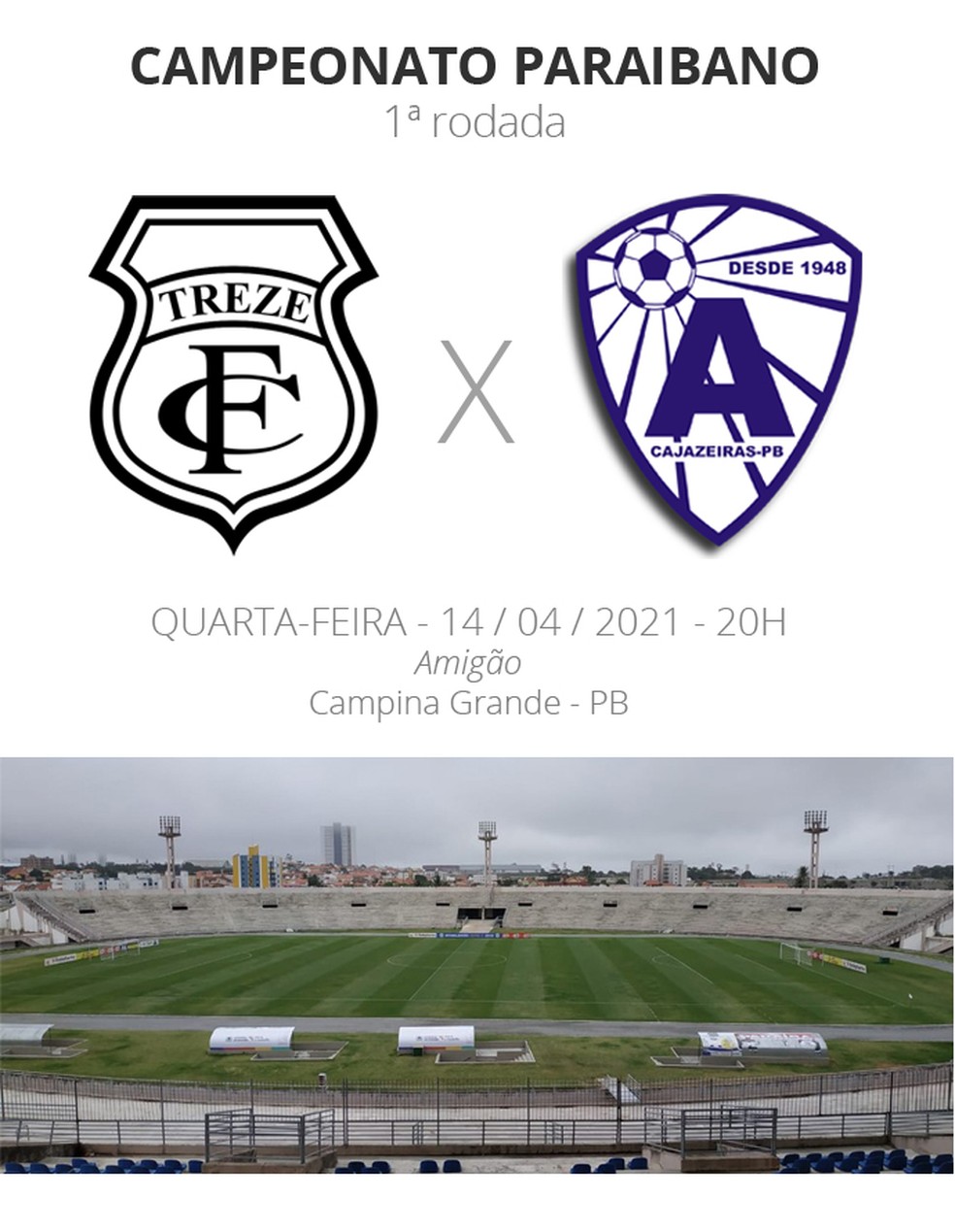 treze x atletico pb escalacoes arbitragem desfalques campeonato paraibano ge