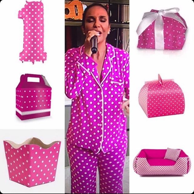Pijama escolhido por Ivete Sangalo vira meme (Foto: Reprodução/Instagram)