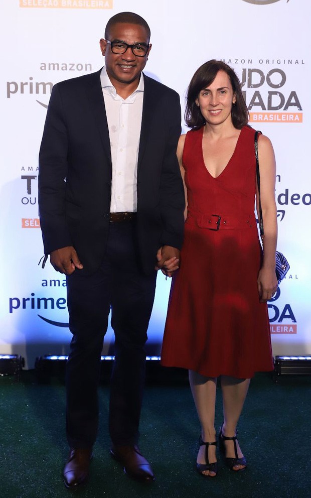 César Sampaio e a mulher, Cristina Sampaio (Foto: Daniel Pinheiro/AgNews)